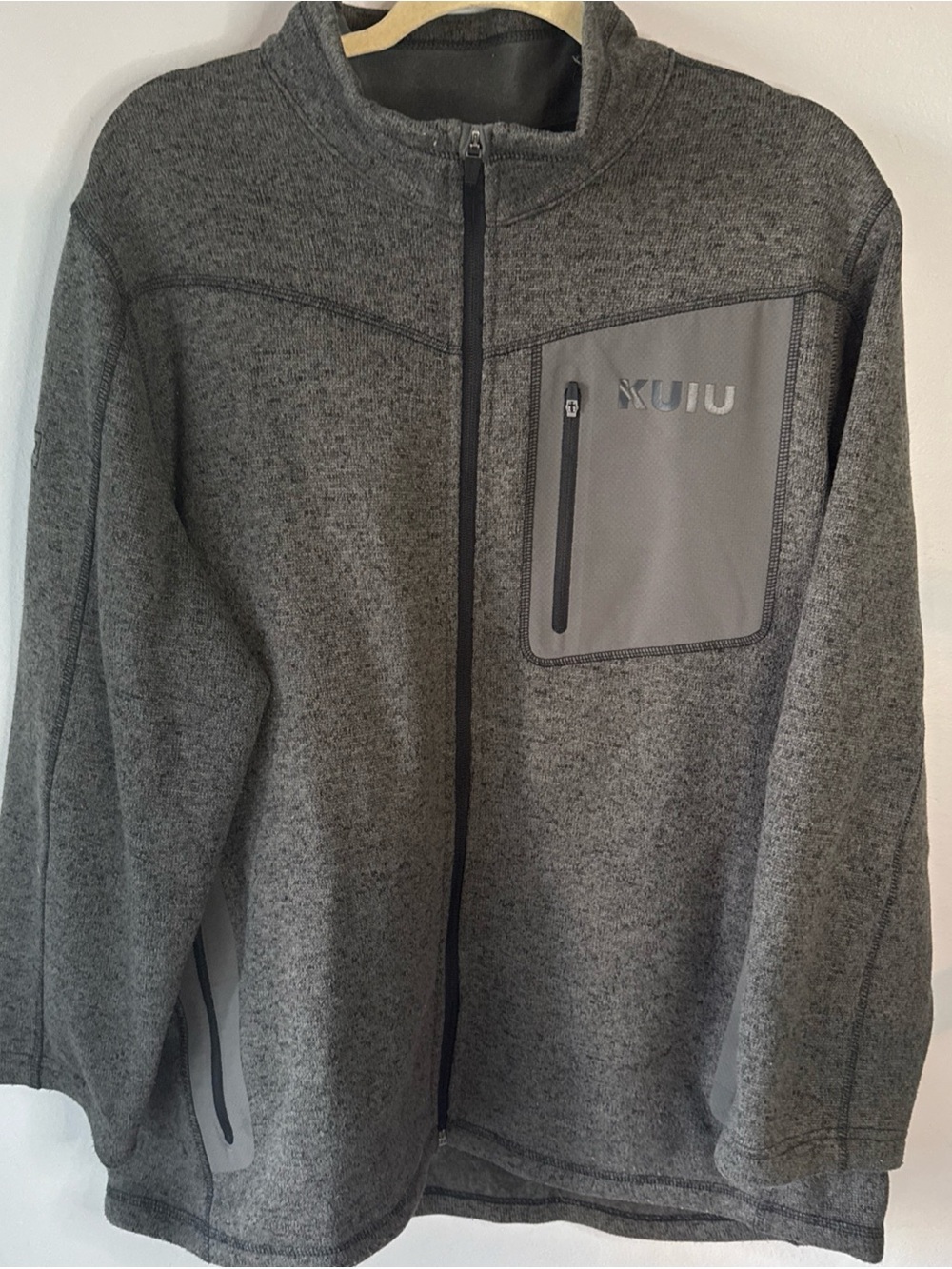 KUIU Base Camp High Loft Sweater Fleece in Gray